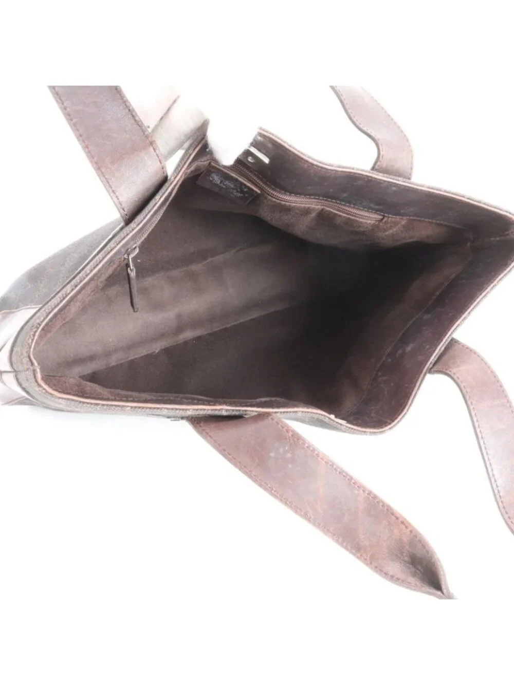 ★SOLD★ Gucci GG Canvas Leather Tote Shoulder Brown - Picture 7 of 9